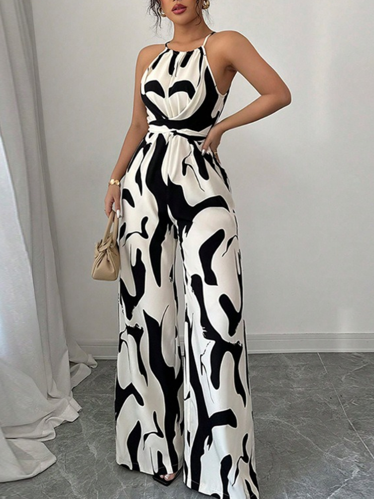 Street Fashion Lady - Women Summer New Jumpsuit Zebra Stripe