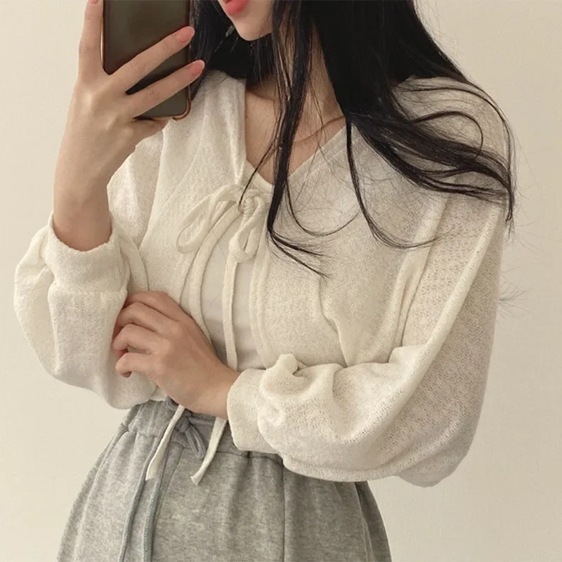 Summer Women Knitted Cardigan  – Korean Street Fashion Female Bewertung und Preis