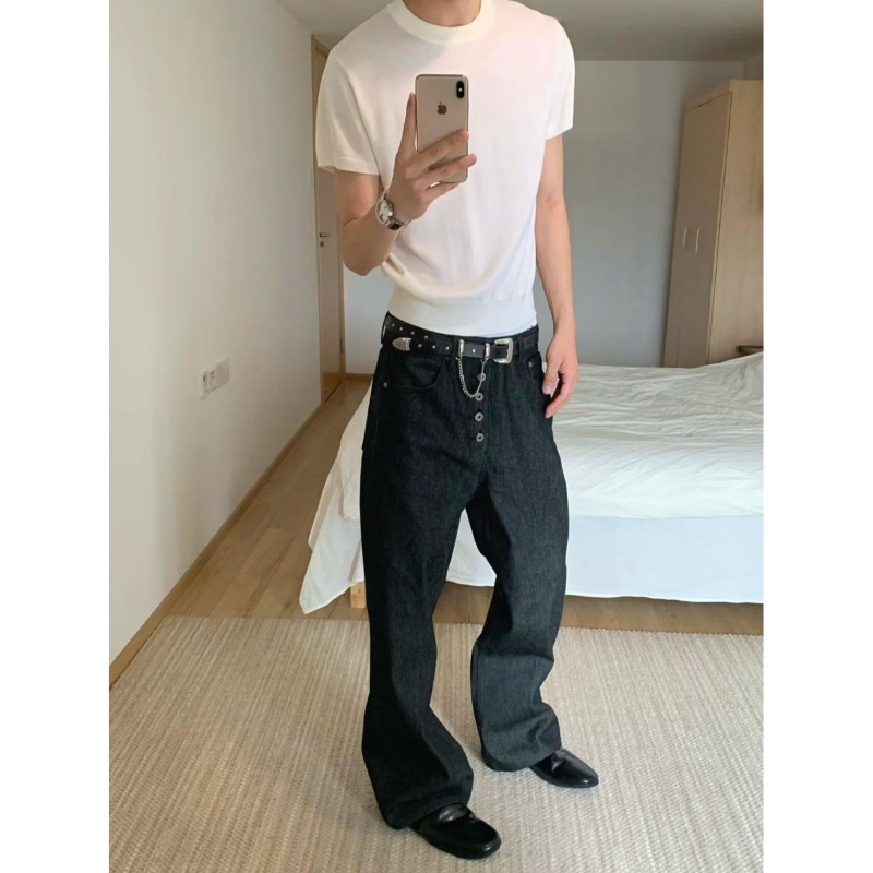 Mens Jeans Harajuku Summer Hon – Street Fashion Hong Kong Bewertung und Preis