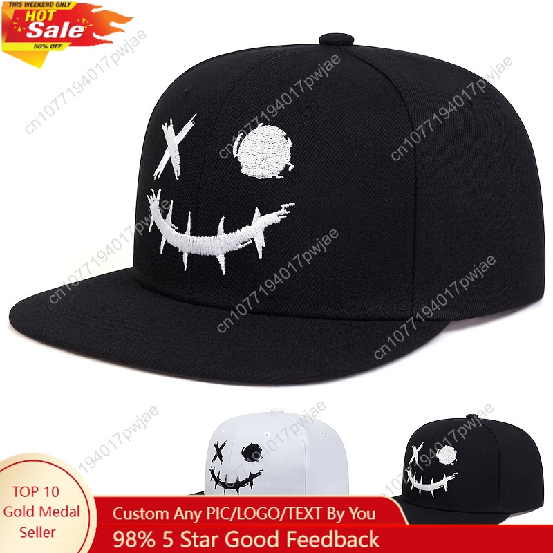 Men's Smile Face Hip Hop  – Baseball Cap Fitted Bewertung und Preis