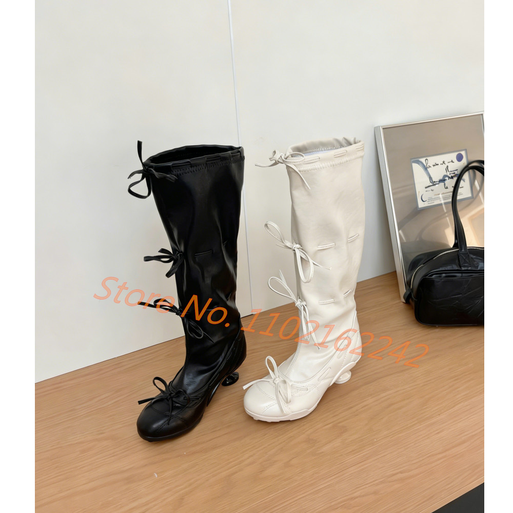 Bow-Tie Ballet Knee-High Boots – Street Fashion Runway Bewertung und Preis