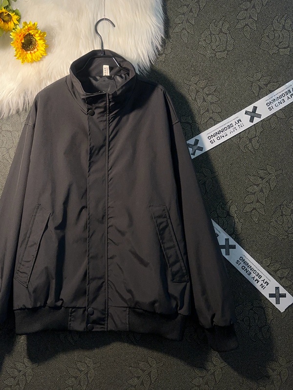 Men's Short Stand Collar Jacke – Street Fashion Hong Kong Bewertung und Preis