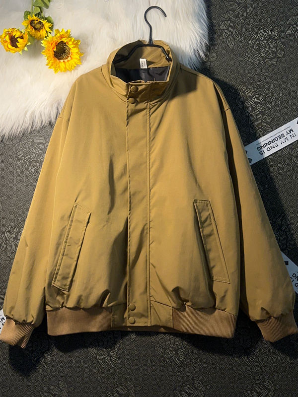 Men's Short Stand Collar Jacke – Street Fashion Hong Kong Bewertung und Preis
