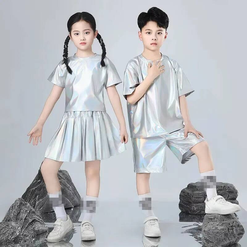 Boys and Girls Hip-hop Set Sil – Street Fashion Runway Bewertung und Preis