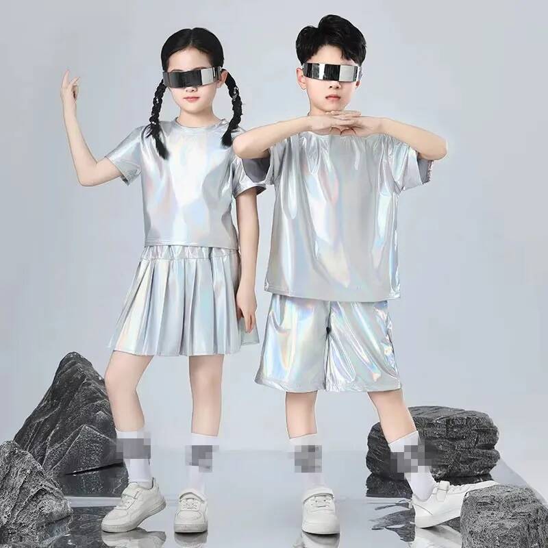 Boys and Girls Hip-hop Set Sil – Street Fashion Runway Bewertung und Preis