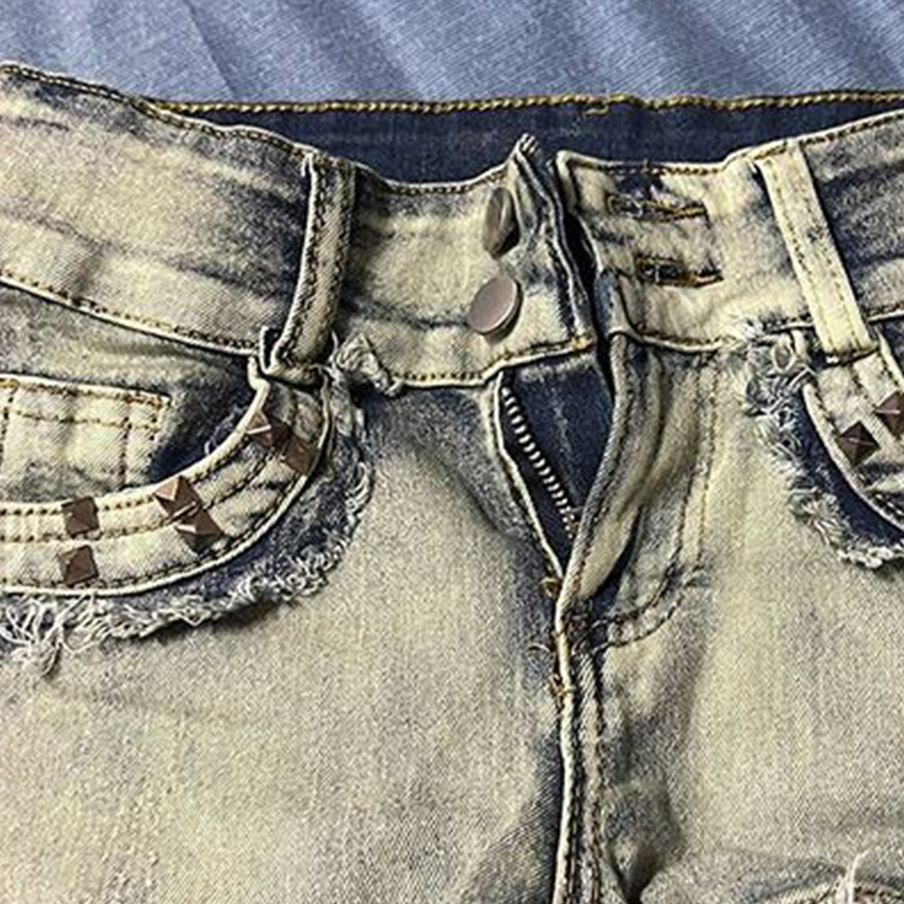 Retroy2K American Rivet Shorts – Street Fashion China Girl Bewertung und Preis