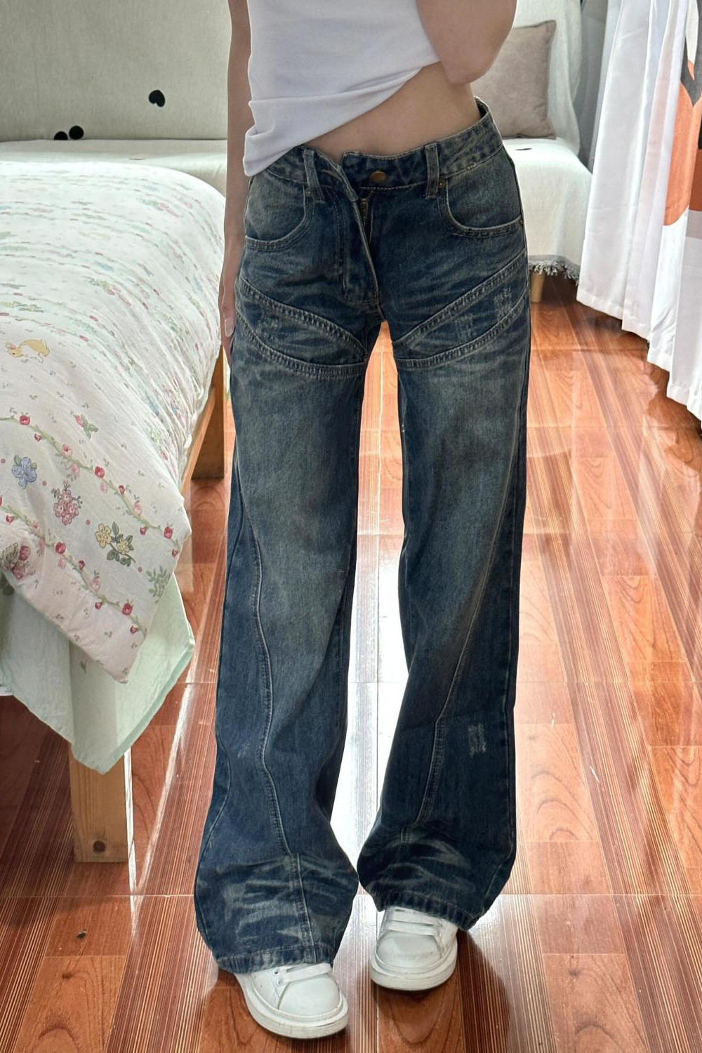 Girls Jeans Japanese Vintage C – Japanese Street Fashion Female Bewertung und Preis