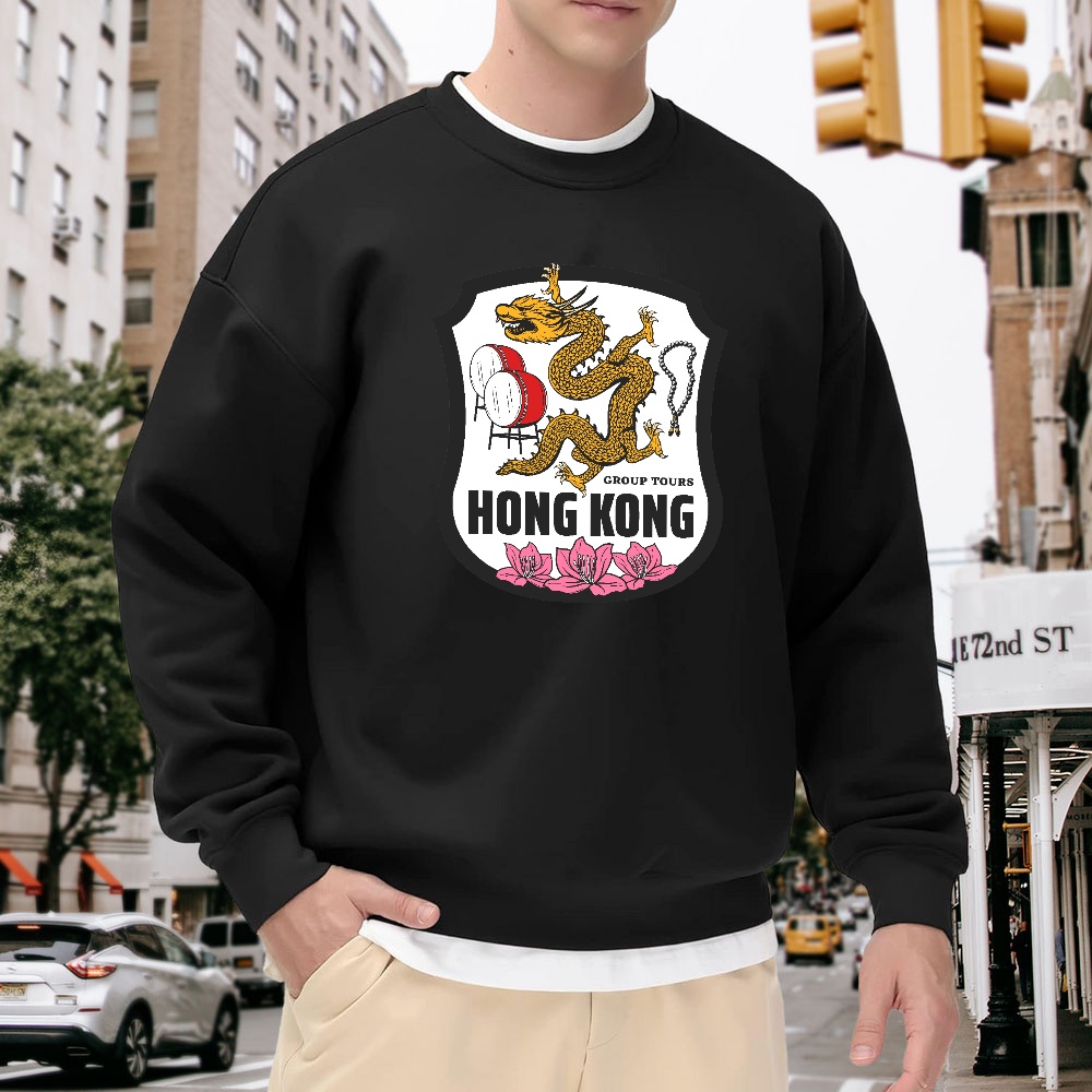Men's Black Crew Neck Pullover – Street Fashion Hong Kong Bewertung und Preis