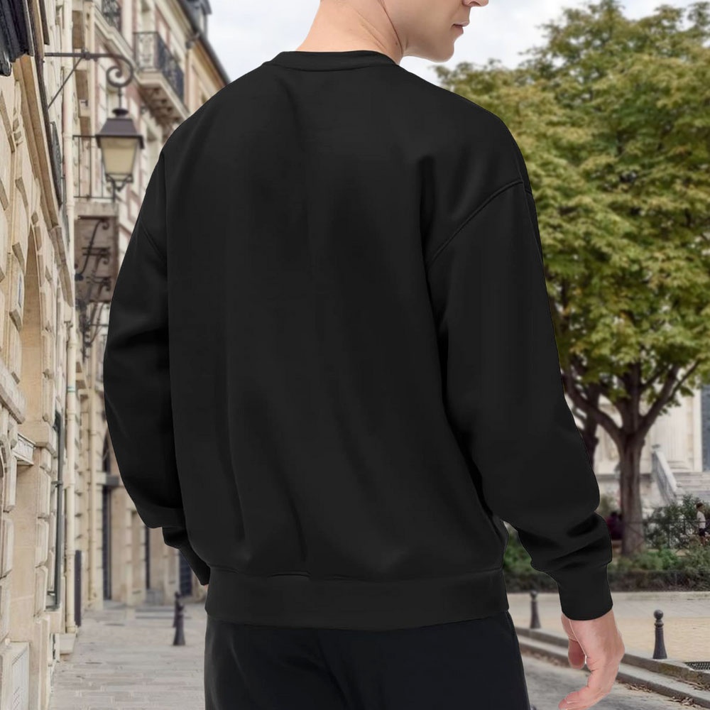 Men's Black Crew Neck Pullover – Street Fashion Hong Kong Bewertung und Preis