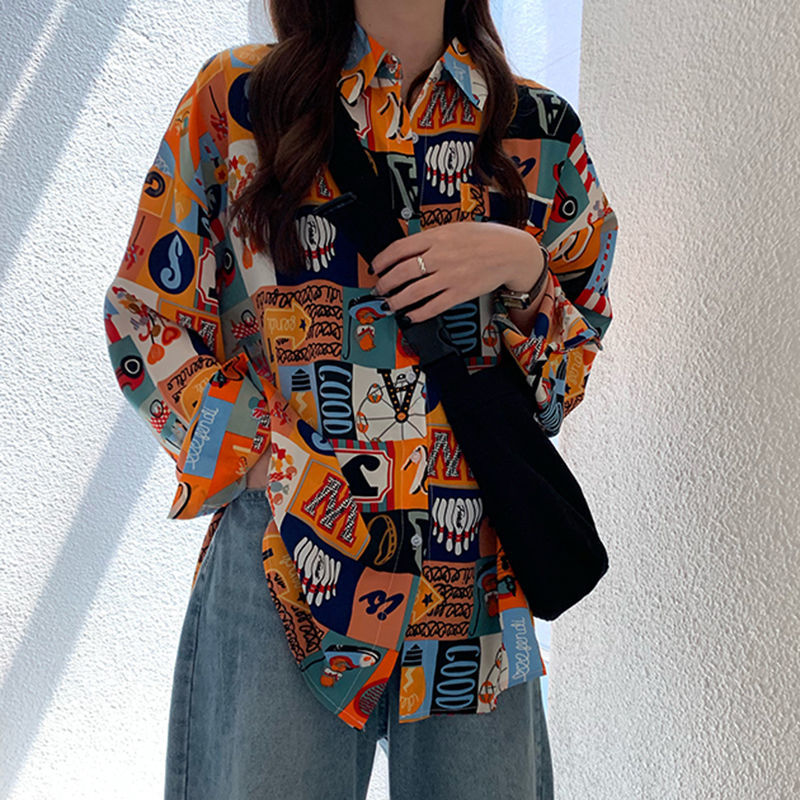Shirts Women Spring Printed Th – Korean Street Fashion Female Bewertung und Preis