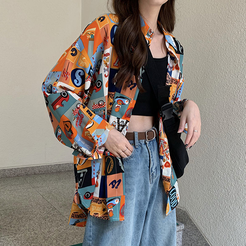 Shirts Women Spring Printed Th – Korean Street Fashion Female Bewertung und Preis