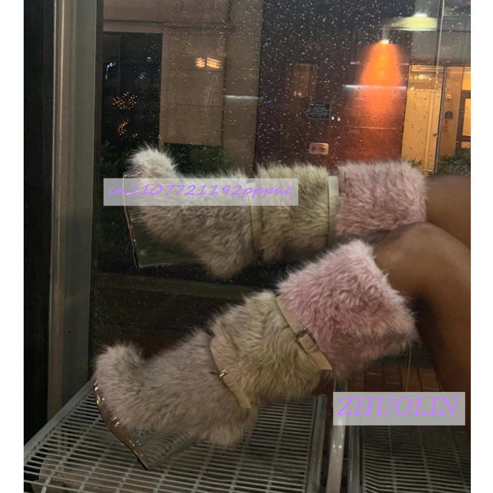 Winter Gradient Furry Transpar – Street Fashion Runway Bewertung und Preis