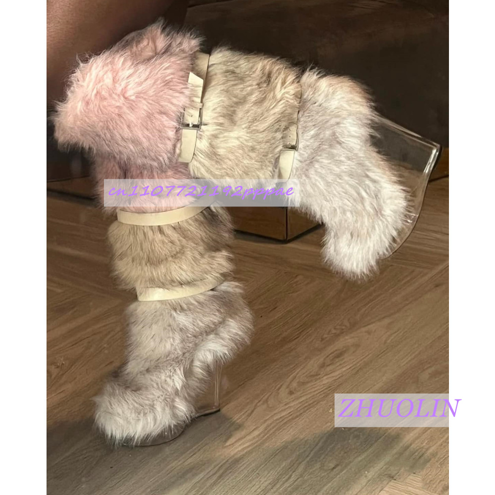 Winter Gradient Furry Transpar – Street Fashion Runway Bewertung und Preis