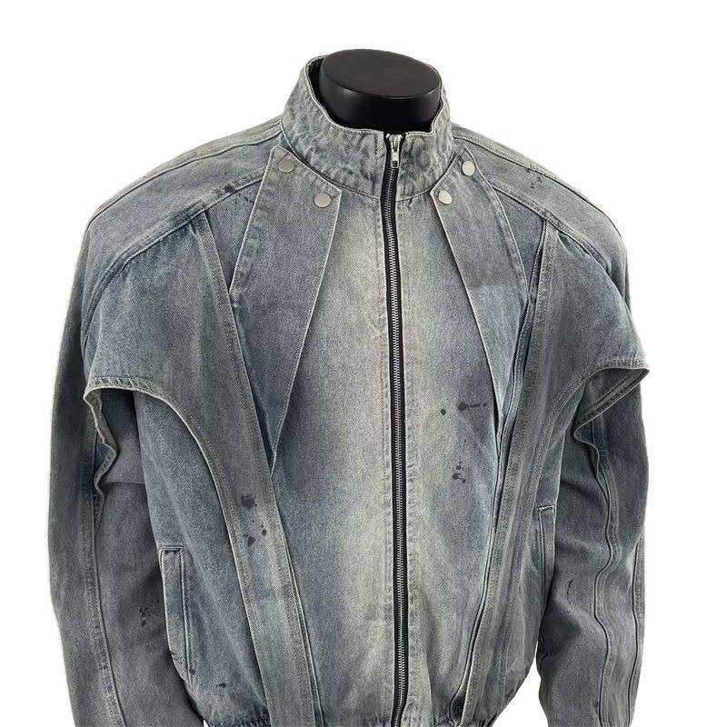 Distressed Dirty Denim Jacket  – Street Fashion Vibes Bewertung und Preis