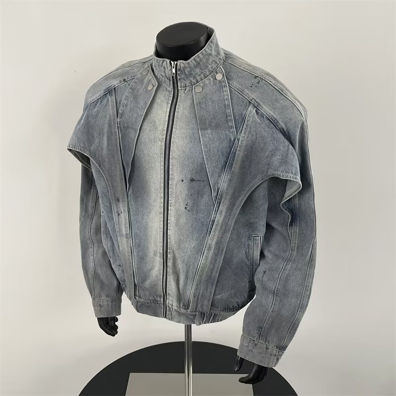 Distressed Dirty Denim Jacket  – Street Fashion Vibes Bewertung und Preis