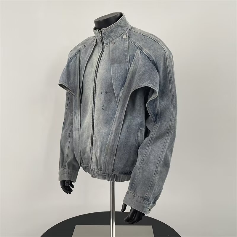 Distressed Dirty Denim Jacket  – Street Fashion Vibes Bewertung und Preis