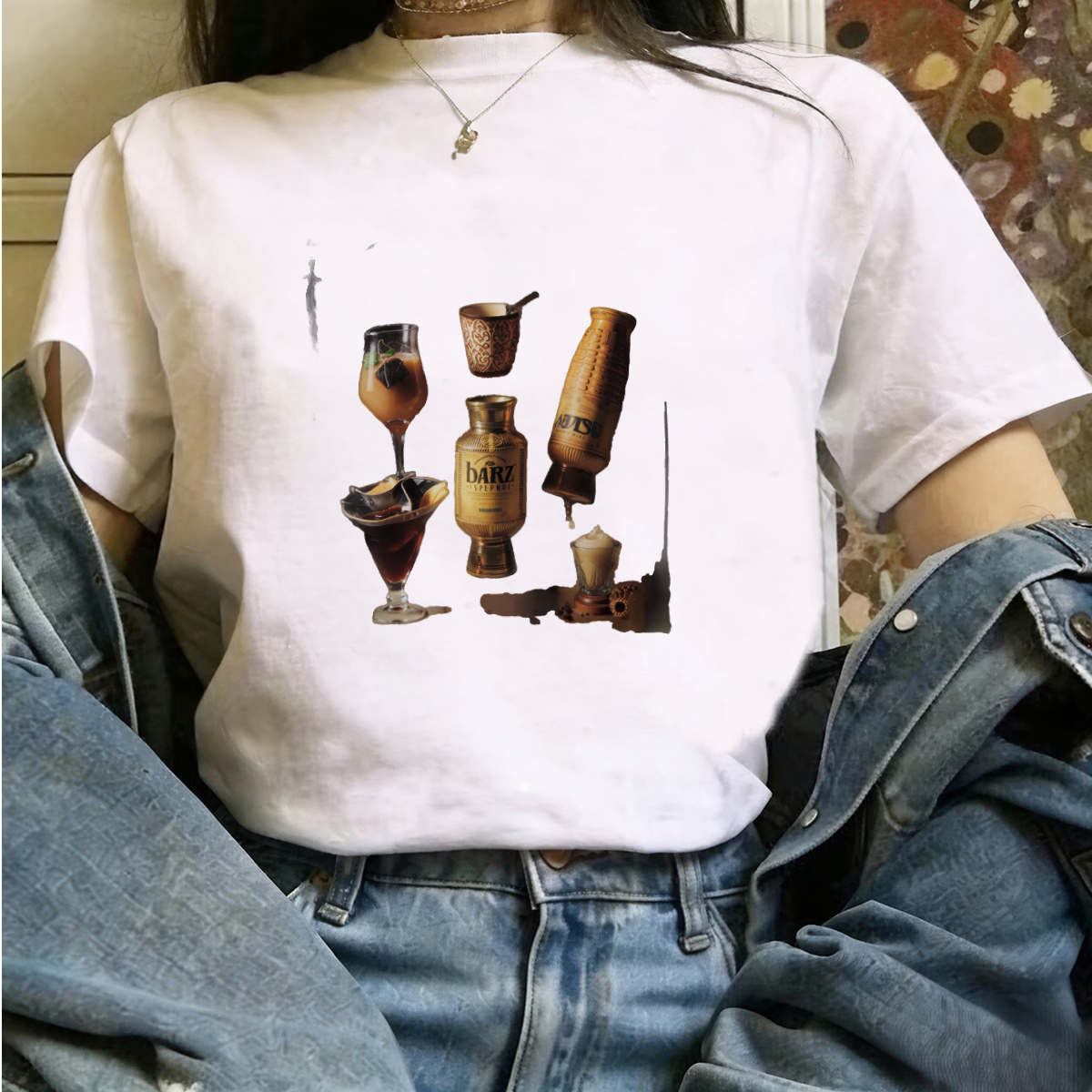 T Shirts Japanese Kanji Charac – Japanese Street Fashion Female Bewertung und Preis