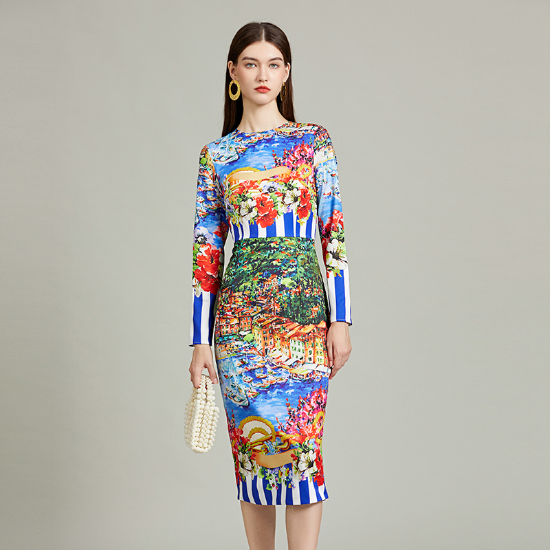 Runway Fashion Striped Landsca – Street Fashion Runway Bewertung und Preis