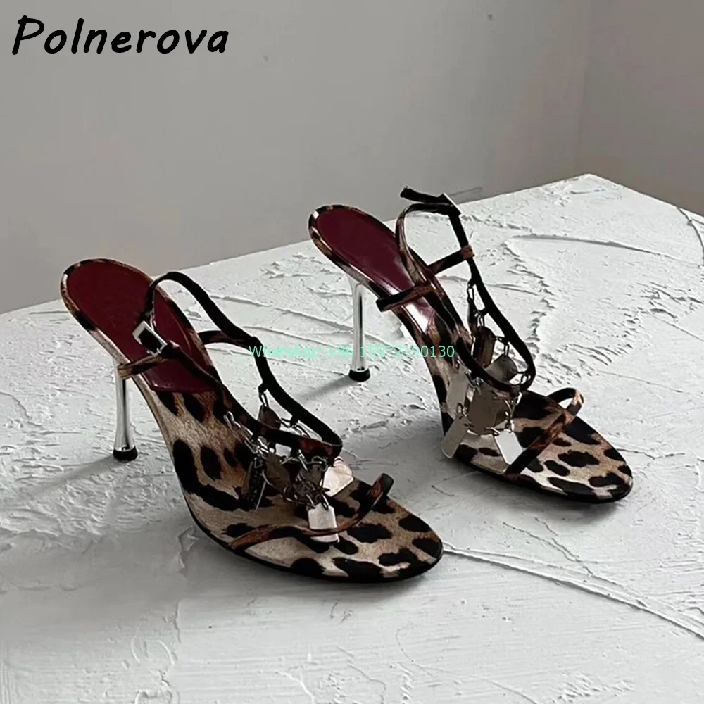 Leopard Metal Fringe Sandals R – Street Fashion Runway Bewertung und Preis