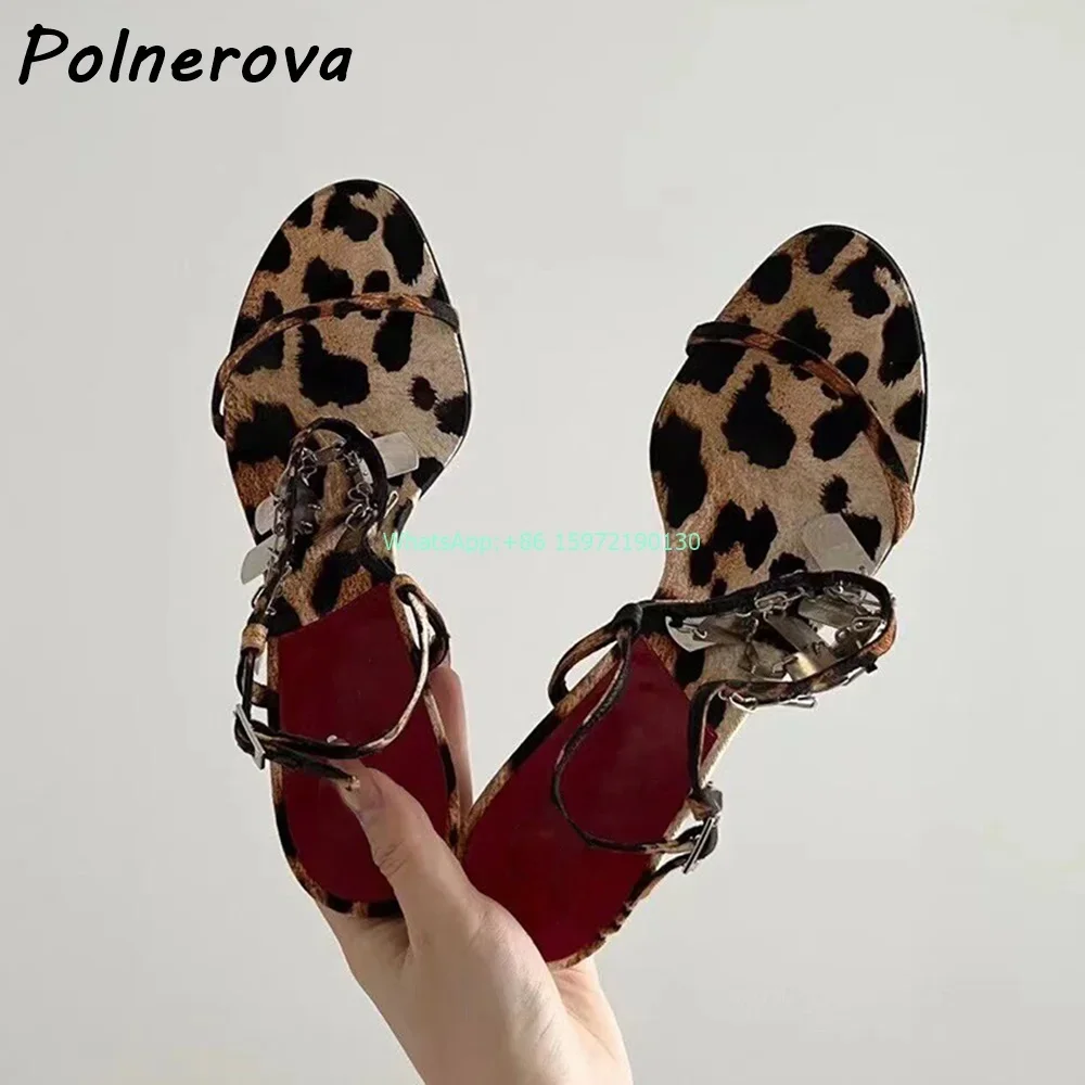 Leopard Metal Fringe Sandals R – Street Fashion Runway Bewertung und Preis