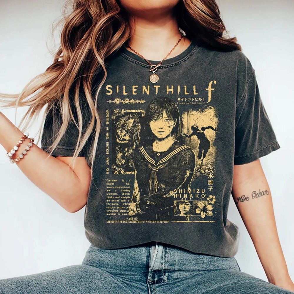 Silent Hill F-shirt, Horror Ga – Street Fashion Game Bewertung und Preis