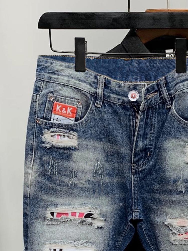 2026 Summer Ripped Straight Me – Street Fashion Korean Bewertung und Preis