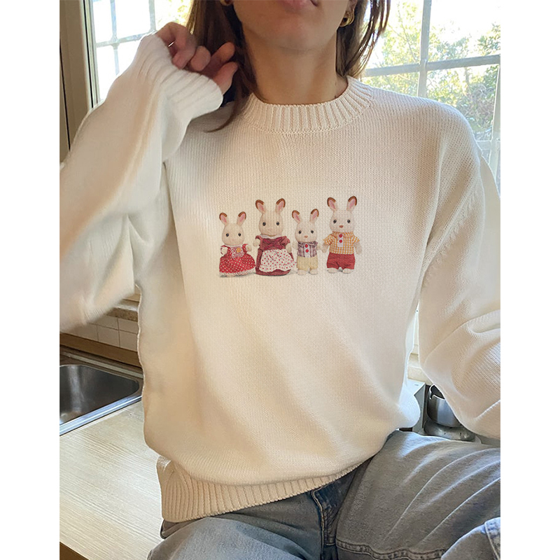 Spring Sweaters New Sweet Stre – Korean Street Fashion Female Bewertung und Preis