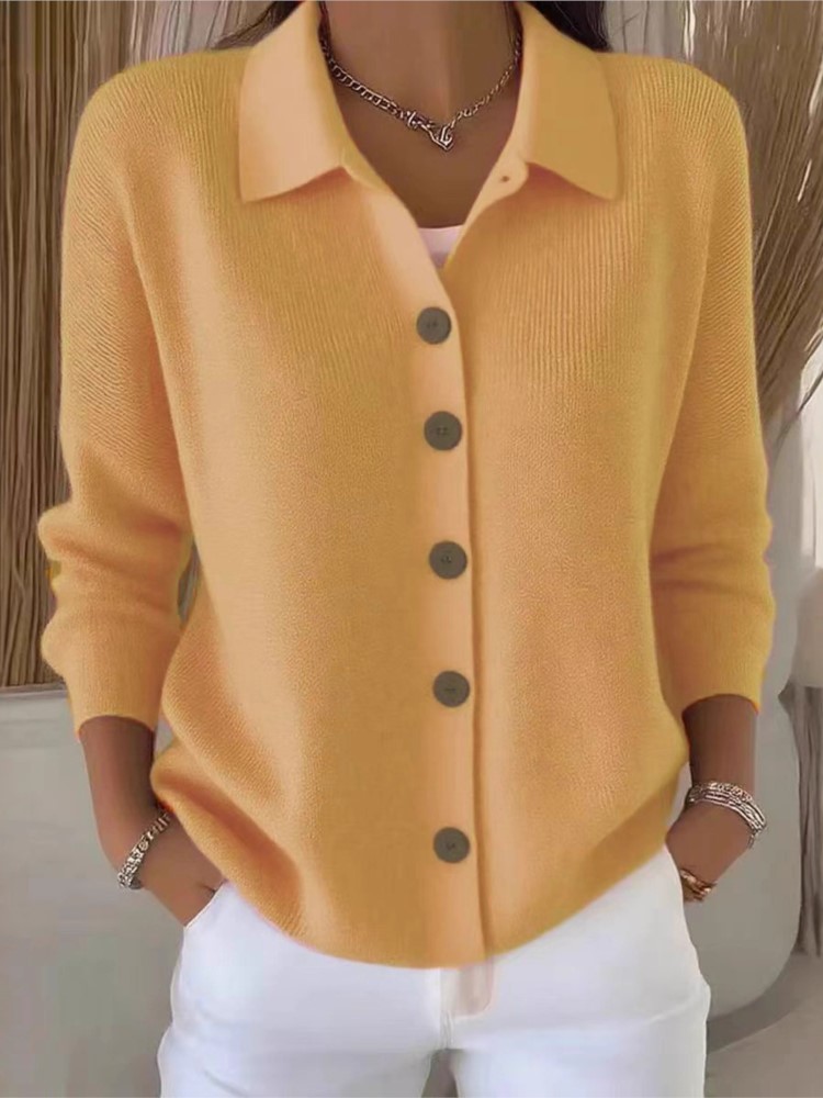 Fashion Knitted Cardigan Butto – Street Fashion China Girl Bewertung und Preis