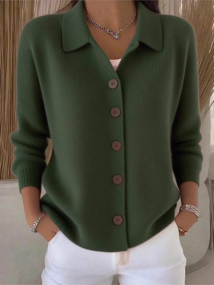 Fashion Knitted Cardigan Butto – Street Fashion China Girl Bewertung und Preis