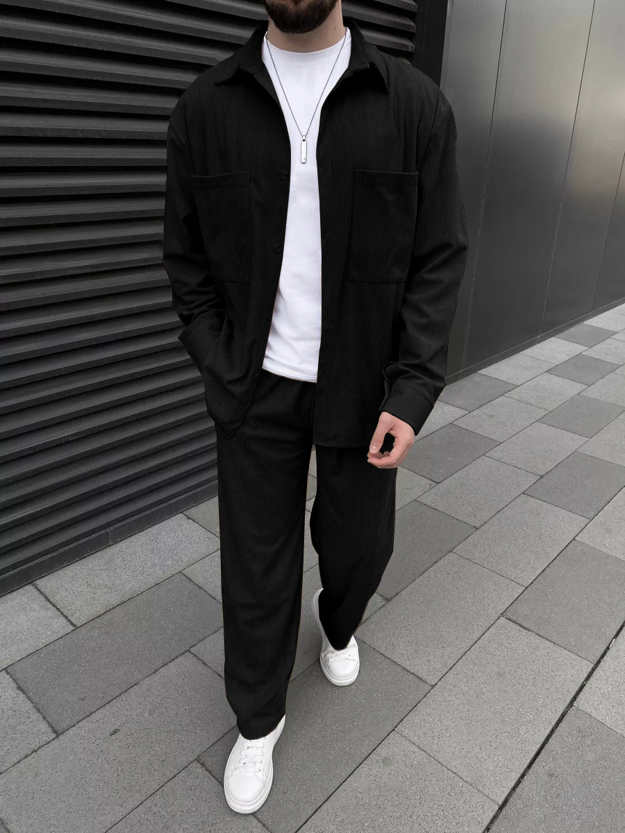 Men's corduroy two-piece outfi – Street Fashion For Man Bewertung und Preis