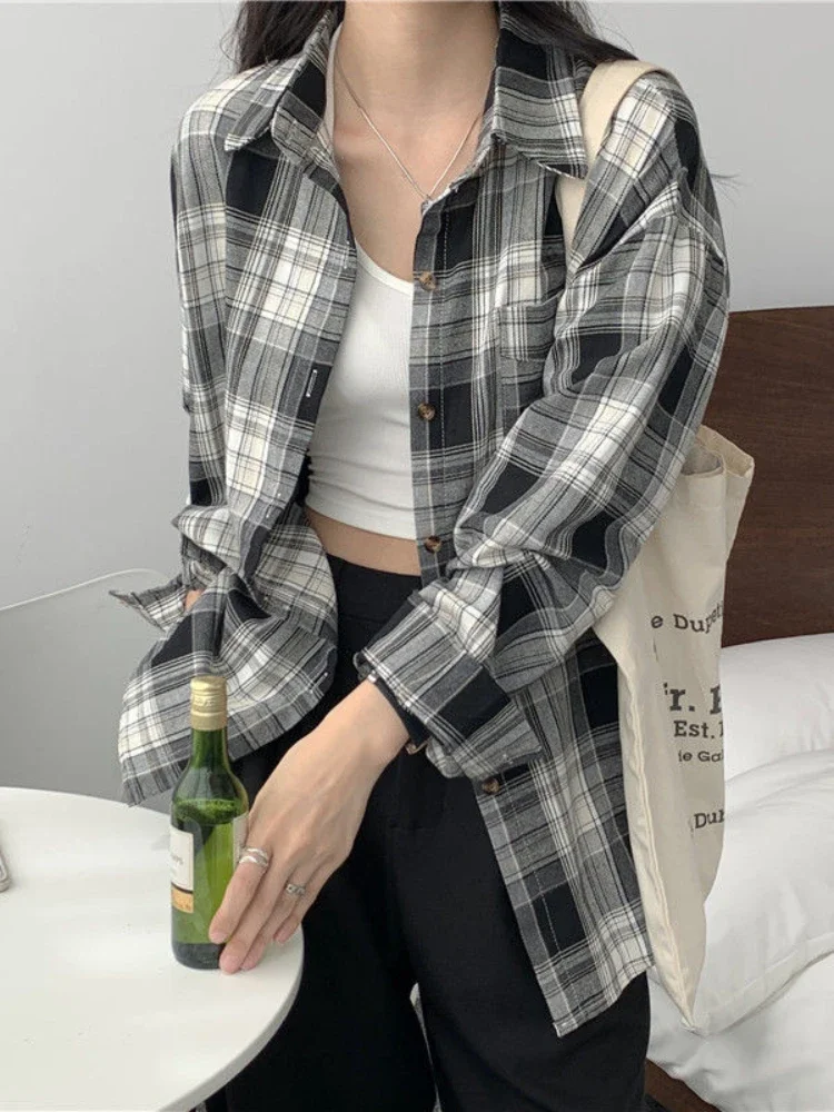 Casual Long Sleeves Autumn Blo – Korean Street Fashion Female Bewertung und Preis