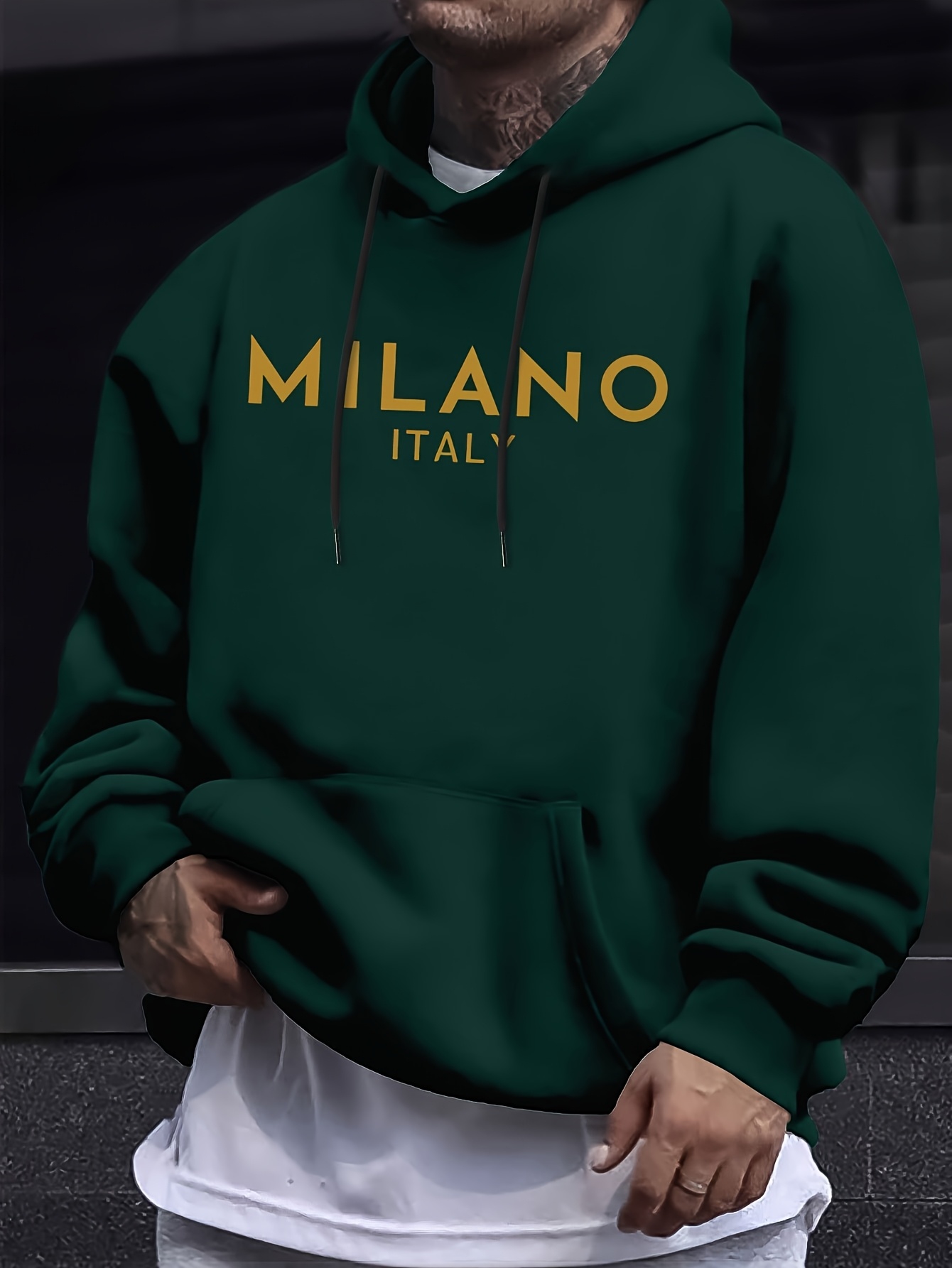 Milan Letter Men Women Hoodie  – Street Fashion In Milan Bewertung und Preis