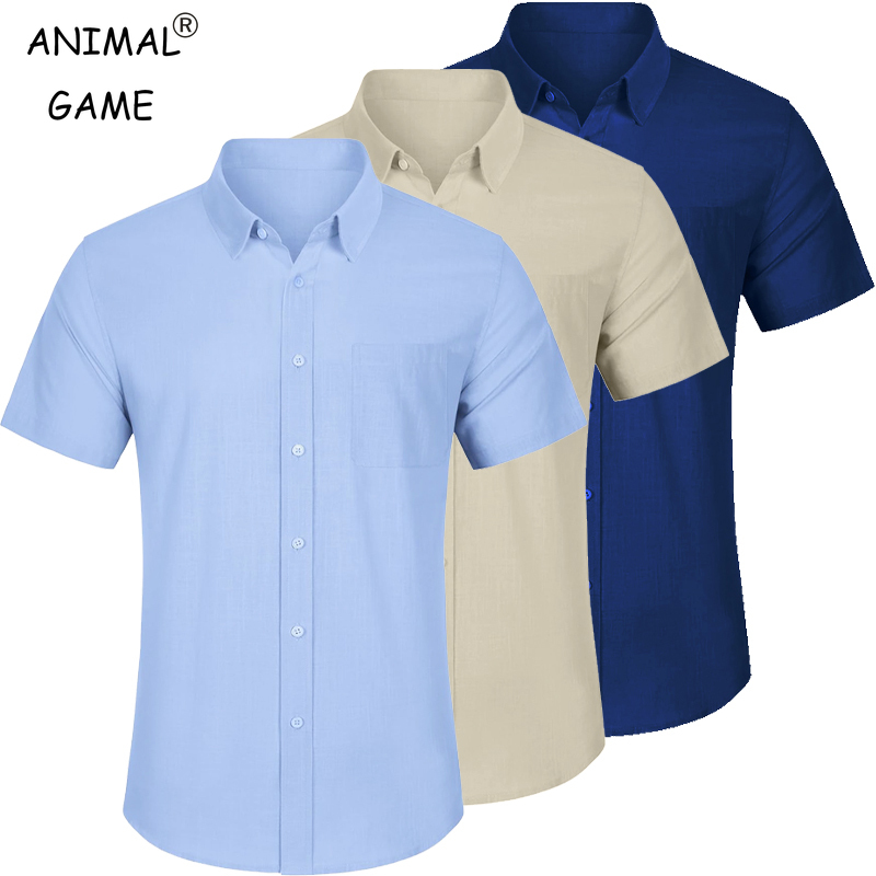 Summer Men's Short Sleeve Cott – Street Fashion Game Bewertung und Preis