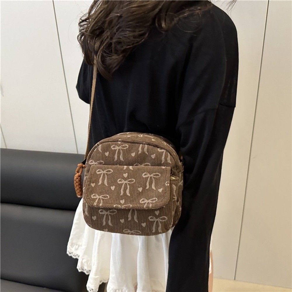 Women's Corduroy Small Shoulde – Street Fashion Korean Bewertung und Preis