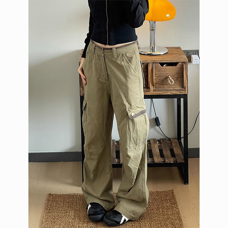 New Baggy Khaki Cargo Pants Wo – Japanese Street Fashion Female Bewertung und Preis