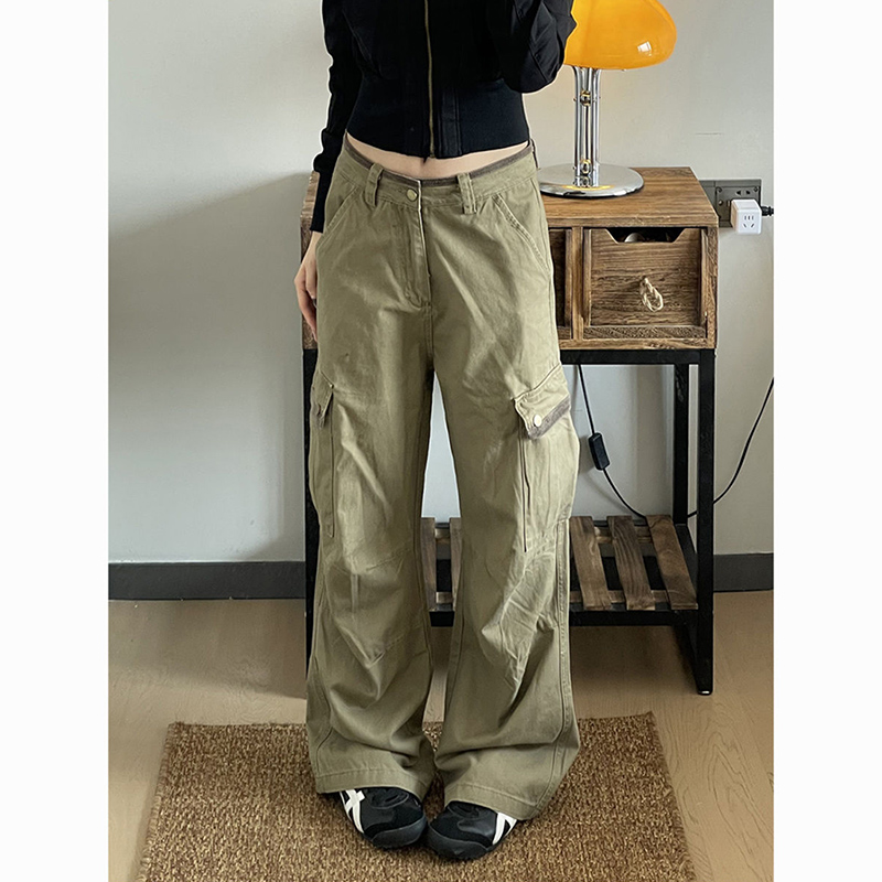 New Baggy Khaki Cargo Pants Wo – Japanese Street Fashion Female Bewertung und Preis