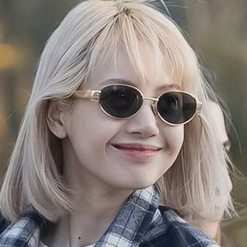Sunglasses Fashion Oval Sungla – Street Fashion Korean Bewertung und Preis