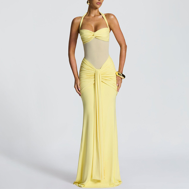 Elegant Halter Neck Prom Gown  – Street Fashion Runway Bewertung und Preis