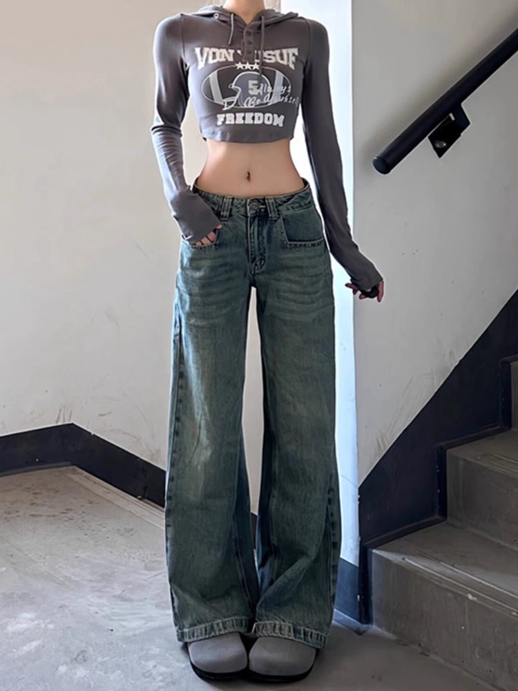 Brown Jeans Harajuku Y2K Kawai – Japanese Street Fashion Female Bewertung und Preis
