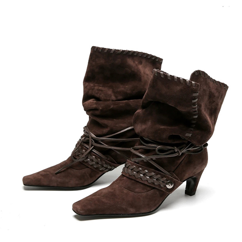 Liyke Autumn Winter Brown Sued – Street Fashion Lady Bewertung und Preis