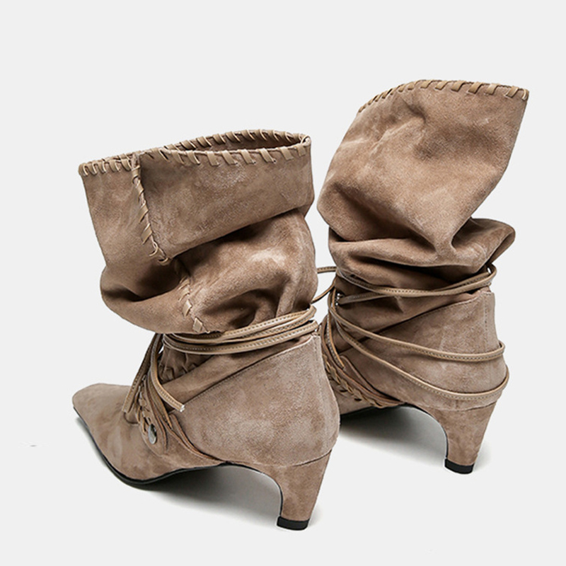 Liyke Autumn Winter Brown Sued – Street Fashion Lady Bewertung und Preis