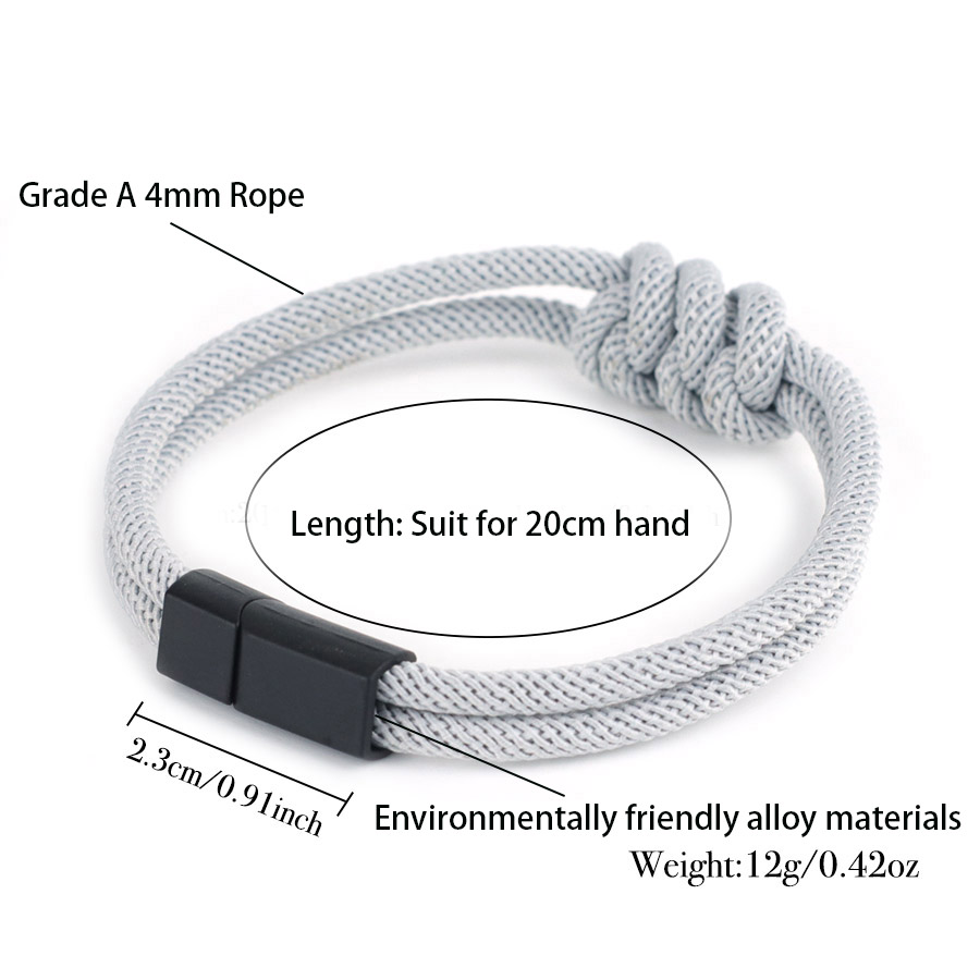 Stylish Men Rope Bracelet High – Street Fashion In Milan Bewertung und Preis