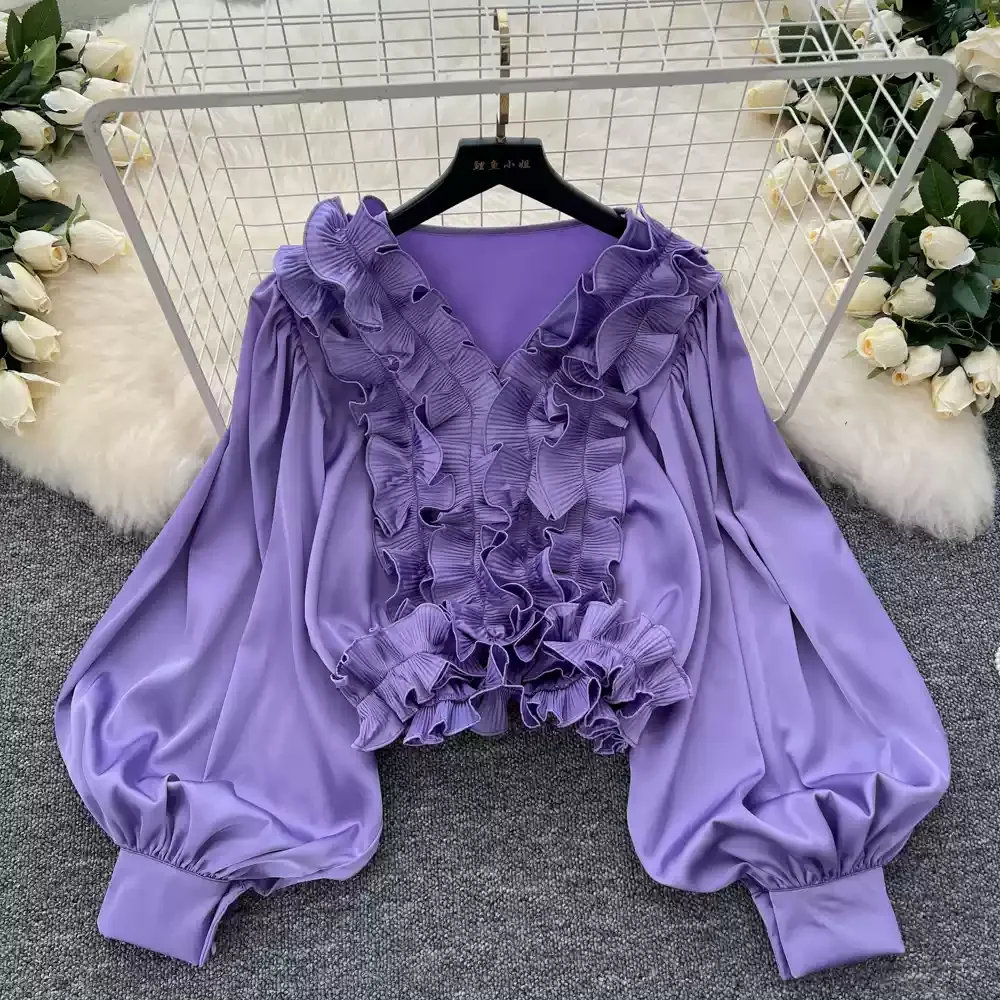 Chic V-neck Vintage Long Lante – Street Fashion Korean Bewertung und Preis