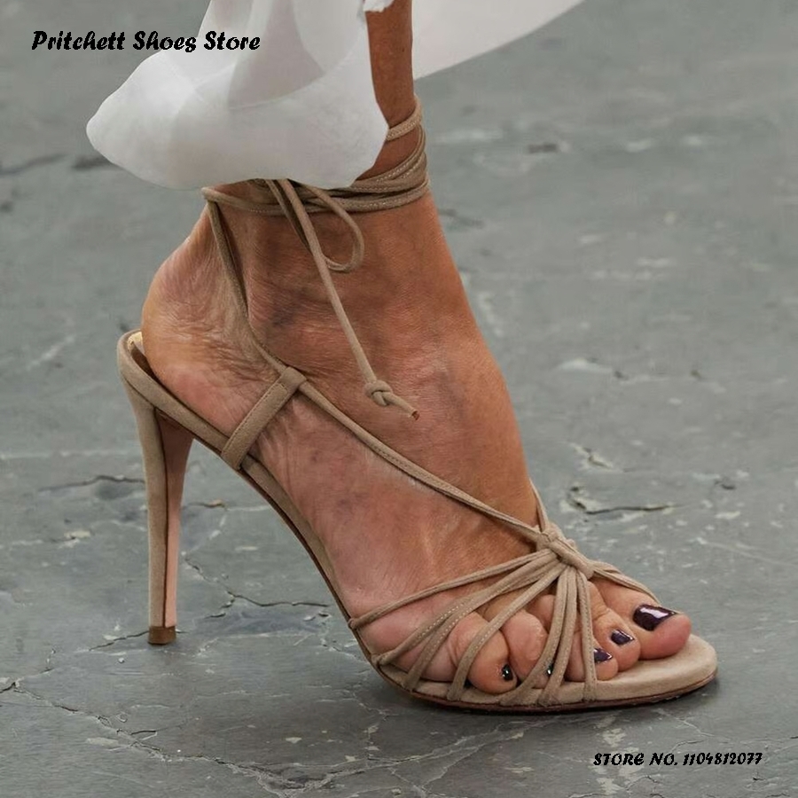 Women's Knotted Leather Strapp – Street Fashion Runway Bewertung und Preis