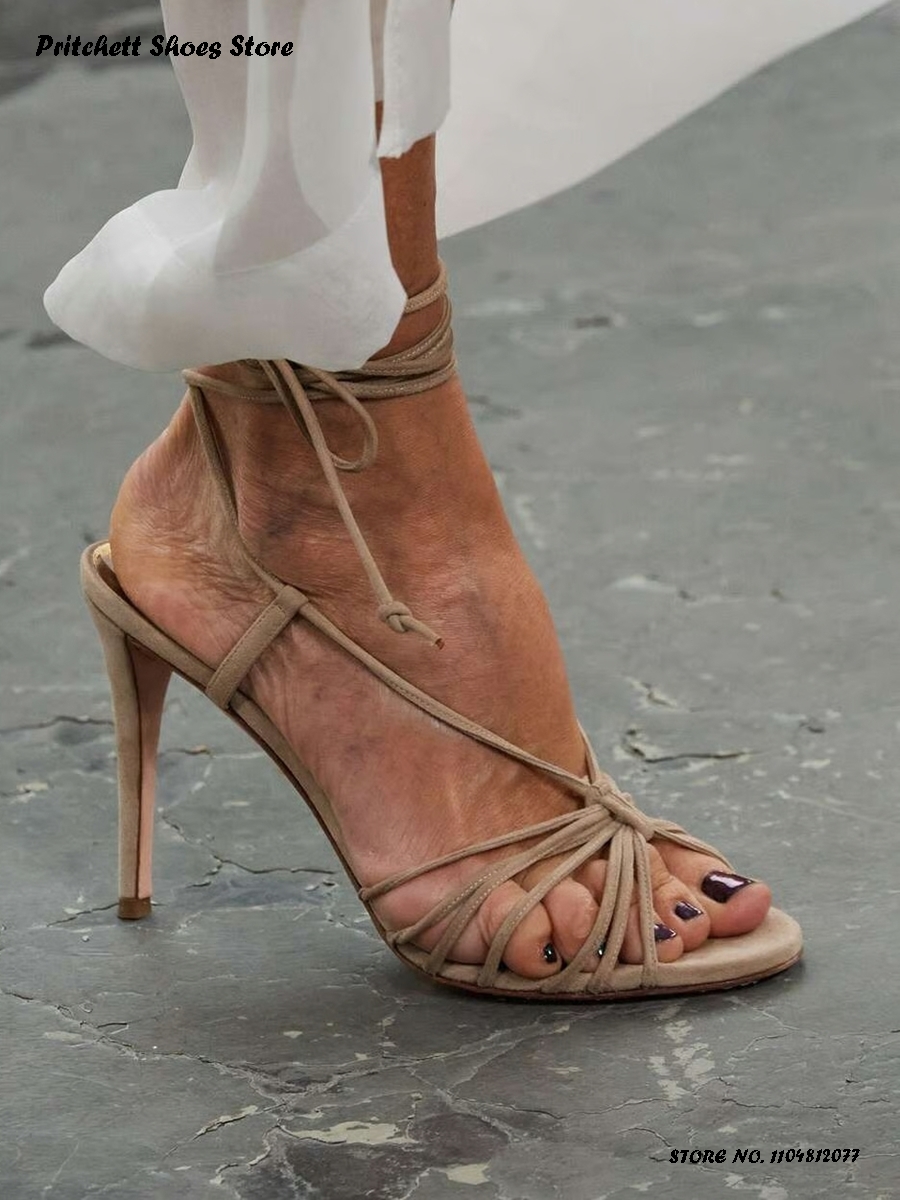 Women's Knotted Leather Strapp – Street Fashion Runway Bewertung und Preis