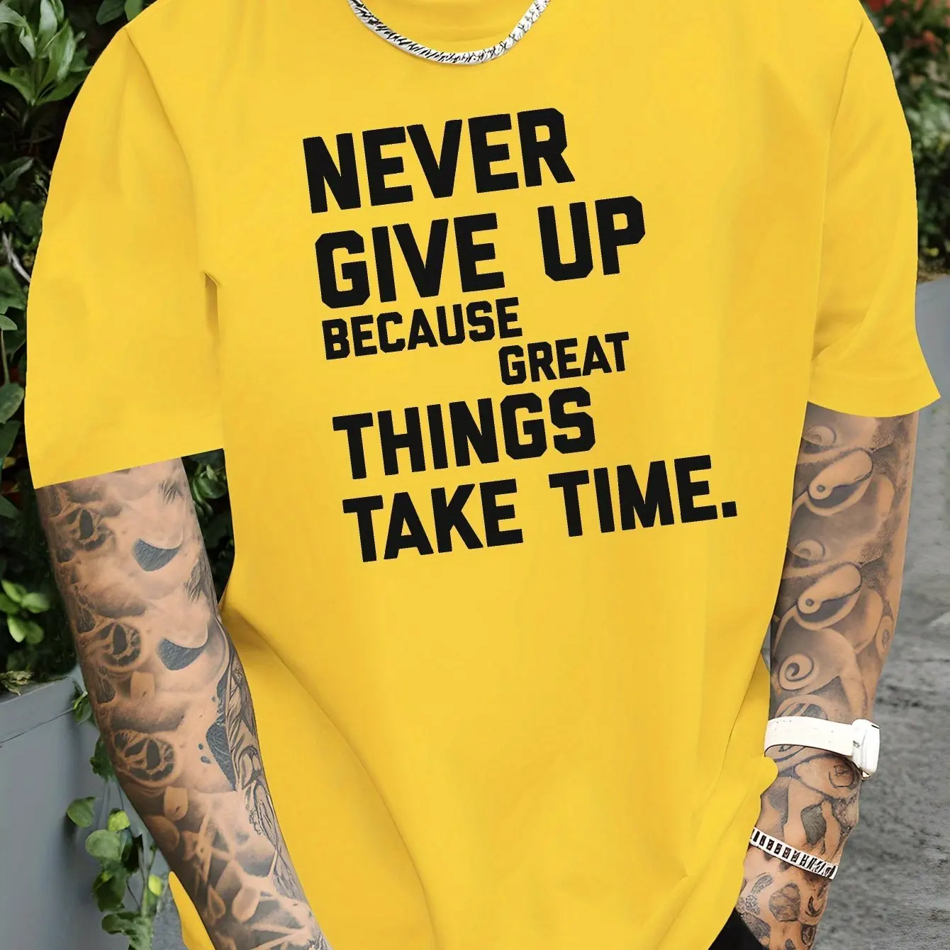 Korean Men Trend Tee Simple Bi – Street Fashion Quotes Bewertung und Preis