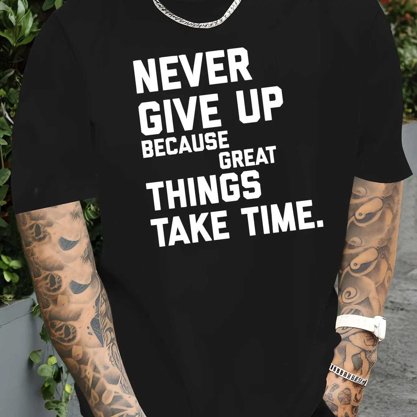 Korean Men Trend Tee Simple Bi – Street Fashion Quotes Bewertung und Preis