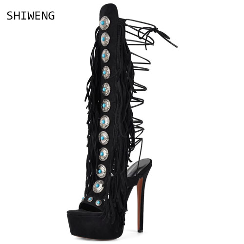 Sexy Open Toe Ladies Tassel Ge – Street Fashion Lady Bewertung und Preis