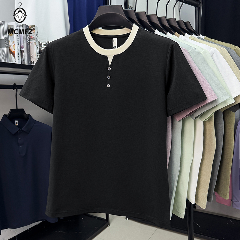 Men Casual Short Sleeve Henley – Street Fashion For Man Bewertung und Preis