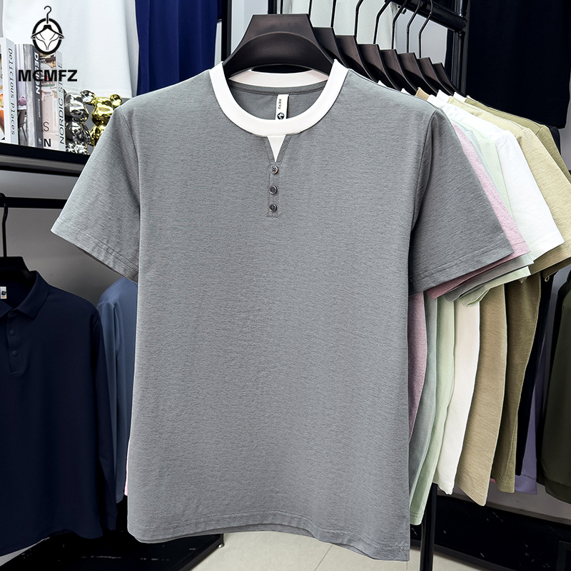 Men Casual Short Sleeve Henley – Street Fashion For Man Bewertung und Preis